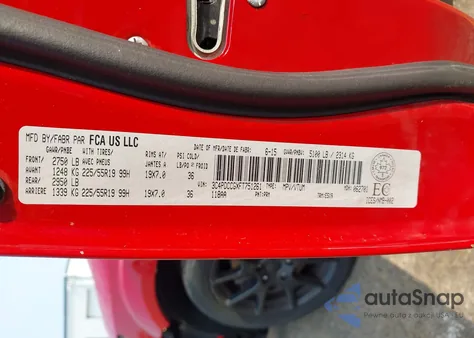 2015 Dodge Journey Sxt from USA, damaged, VIN 3C4PDCCGXFT751261